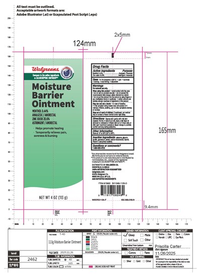 Label (Ftp 500 866 Walgs Moisture Barrier 4oz Tube 40x165mm 113g Moisture Barrier Ointment)